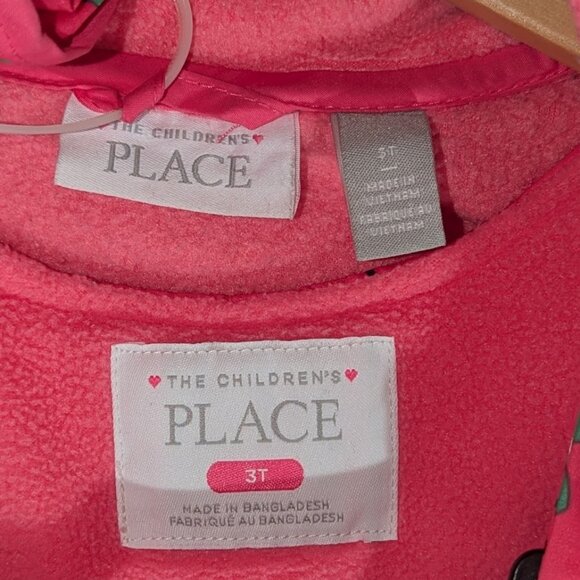 3T Pink Children's Place Girl's Snowsuit 3 Pc Ski Bib Jacket w/Hood & Mittens - Picture 2 of 15